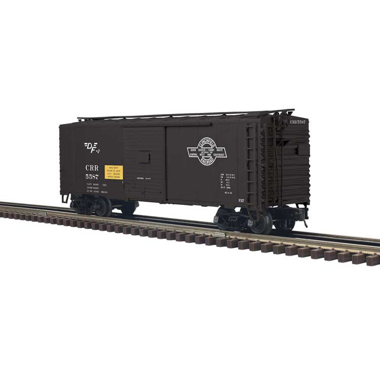40' Sliding-Door Boxcar - 2-Rail - Ready to Run - Trainman(R) -- Clinchfield (black)