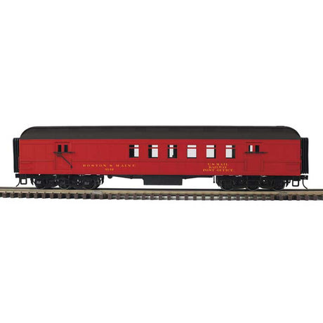 60' Heavyweight Railway Post Office RPO - 3-Rail - Ready to Run - Trainman(R) -- Boston & Maine (maroon, black)