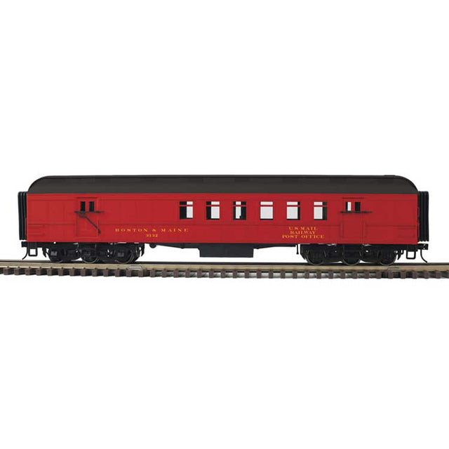 60' Heavyweight Railway Post Office RPO - 3-Rail - Ready to Run - Trainman(R) -- Boston & Maine (maroon, black)