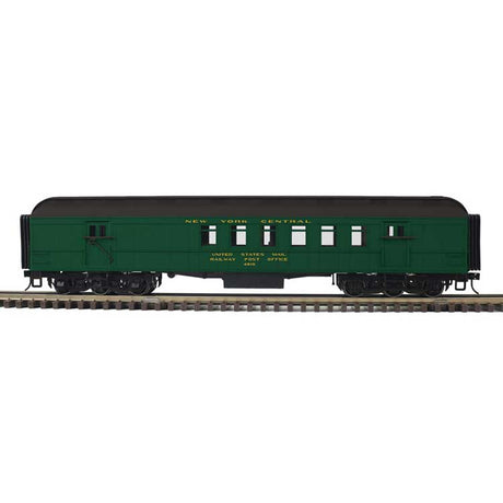 60' Heavyweight Railway Post Office RPO - 2-Rail - Ready to Run - Trainman(R) -- New York Central (Pullman Green, black)