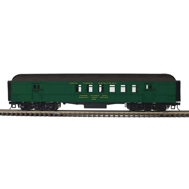 60' Heavyweight Railway Post Office RPO - 2-Rail - Ready to Run - Trainman(R) -- New York Central (Pullman Green, black)