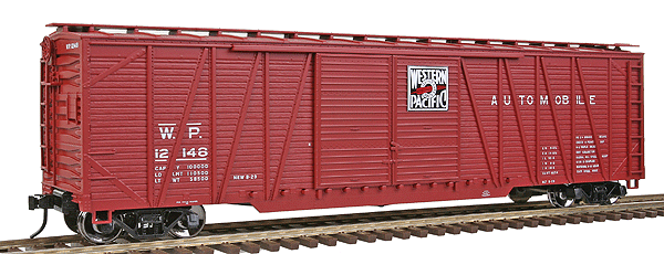 O Trainman(R) Steam Era Classic(R) 50' Single Sheathed Boxcar, 2-Rail -- Western Pacific