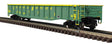 52' 6" Gondola - 3-Rail - Ready to Run - Trainman(R) -- Reading and Northern (green, yellow)