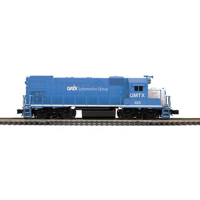 EMD GP15-1 - 3-Rail - Proto-Sound 3.0 - Trainman(R) -- GATX Leasing GMTX #425 (Ditch Lights, blue, white)