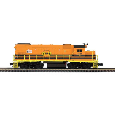 EMD GP15-1 - 3-Rail - Proto-Sound 3.0 - Trainman(R) -- York Rail #1531 (Ditch Lights, orange, black, yellow)