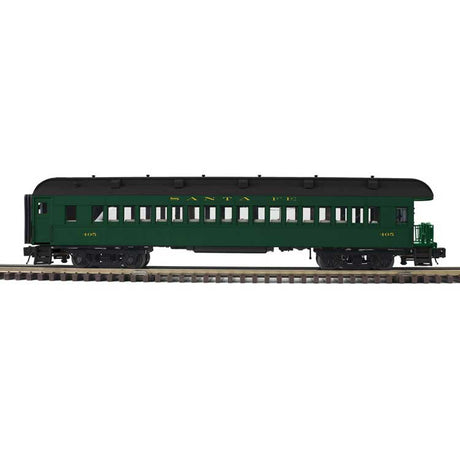 60' Heavyweight Observation - 2-Rail - Ready to Run - Trainman(R) -- Santa Fe (Pullman Green, black)