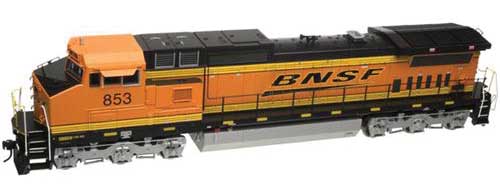 GE Dash 8-40CW - 2-Rail w/Sound & DCC - Master(R) Gold -- Burlington Northern & Santa Fe #853 (orange, black, yellow; Wedge Logo)