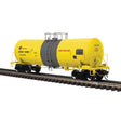 17,600-Gallon Corn Syrup Tank Car - 3-Rail - Ready to Run - Master(R) -- US Army (yellow, gray, yellow conspicuity marks)
