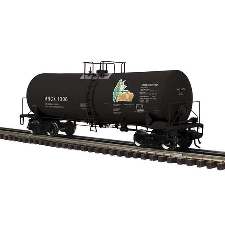 17,600-Gallon Corn Syrup Tank Car - 3-Rail - Ready to Run - Master(R) -- Minnesota Corn Processors (black, green, yellow)