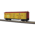 40' Wood Reefer - 3-Rail - Ready to Run - Master(R) -- Omaha Cold Storage OCSX (North Western Reefer Line, yellow, Boxcar Red)