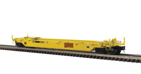 40' Rebuilt Well Car - 3-Rail - Ready to Run - Premier -- TTX (TPEX Patch, yellow, black)