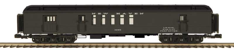 Madison Heavyweight Railway Post Office - 3-Rail - Ready to Run -- New Haven #3285 (Pullman Green, black)