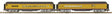 Madison Heavyweight Combine, Diner Set - 3-Rail - Ready to Run -- Union Pacific #2512, 3615 (Armour Yellow, gray)