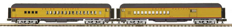 Madison Heavyweight Combine, Diner Set - 3-Rail - Ready to Run -- Union Pacific #2512, 3615 (Armour Yellow, gray)