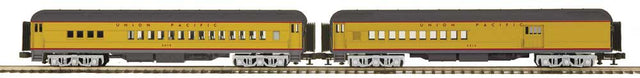 Madison Heavyweight Combine, Diner Set - 3-Rail - Ready to Run -- Union Pacific #2512, 3615 (Armour Yellow, gray)