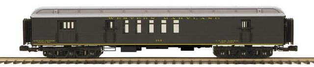 Madison Heavyweight Railway Post Office - 3-Rail - Ready to Run -- Western Maryland #184 (Pullman Green, silver)