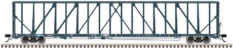 73' Centerbeam/Center Divider Flatcar w/Load - 3-Rail - Ready to Run - Premier -- First Union Rail FURX (blue)