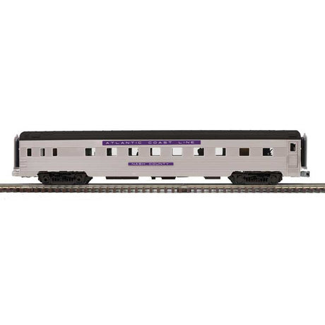 70' Streamlined Sleeper - 3-Rail - Ready to Run -- Atlantic Coast Line Nash County (silver, purple)