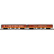 70' Streamlined Coach, Diner - 3-Rail - Ready to Run -- Milwaukee Road #491, 114 (orange, maroon)