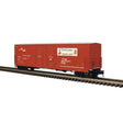 Evans 53' Double-Plug-Door Boxcar - 3-Rail - Ready to Run - Master(R) -- Tropicana USLX (red, white)