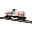 11,000-Gallon Tank Car with Platform - 3-Rail - Ready to Run - Master(R) -- Hampshire Chemical ACFX (white, red)
