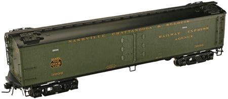 Atlas Master(TM) General American 53'6" Wood Express Reefer, 2-Rail -- Nashville, Chattanooga & St Louis