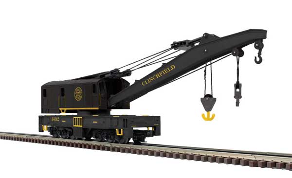250-Ton Diesel Industrial Brownhoist Crane - 2-Rail - Ready to Run - Premier(R -- Clinchfield #1402 (black, yellow)