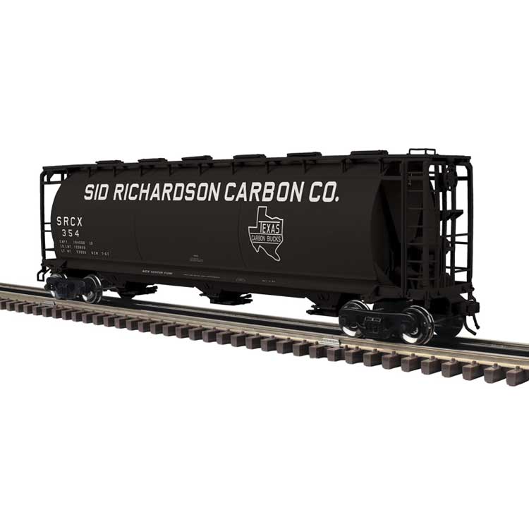 3-Bay Cylindrical Hopper - 2-Rail - Ready to Run - Master -- Sid Richardson (black, white)