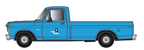 Ford F-100 Pickup Truck - Assembled -- Rock Island (blue, black, white)
