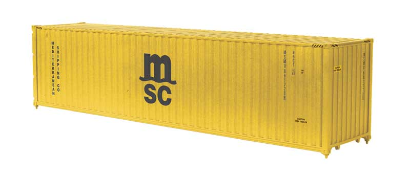 40' High-Cube Container - Assembled -- MSC (yellow, black)