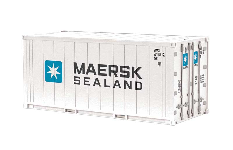 20' Reefer Container 8-Pack - Assembled -- 2 Each Hapag-Lloyd, Maersk, Mitsui OSK, P&O Nedlloyd-2