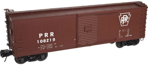 Rebuilt USRA 40' Steel Boxcar w/5-5-5 End - 2-Rail - Ready to Run - Master(R) -- Pennsylvania Railroad (Tuscan, Plain Keystone)