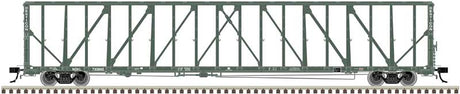 73' Centerbeam/Center Divider Flatcar w/Load - 2-Rail - Ready to Run - Premier -- Desticon NOKL (green)