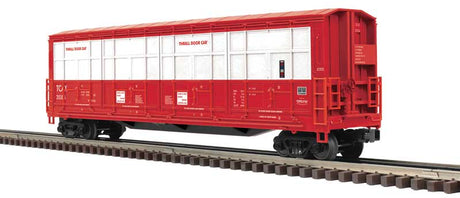 Thrall 55' All-Door Boxcar - 2-Rail - Ready to Run - Premier(R) -- Thrall Demonstrator (red, white)