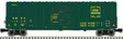 PS-5344 Single-Door Boxcar - 2-Rail - Ready to Run -- Green Mountain (green, yellow)