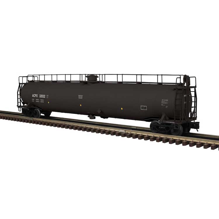 33,000-Gallon Tank Car - 2-Rail - Ready to Run - Premier -- ACPX (black)