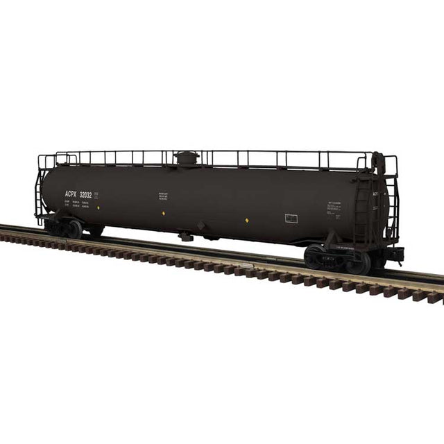 33,000-Gallon Tank Car - 2-Rail - Ready to Run - Premier -- ACPX (black)