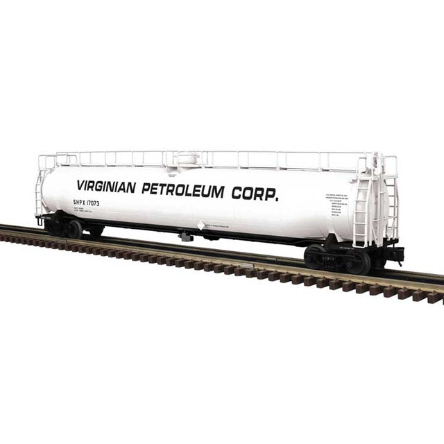 33,000-Gallon Tank Car - 2-Rail - Ready to Run - Premier -- Virginian Petroleum Corp. SHPX (white, black)