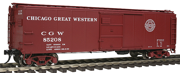 1923 ARA X-29 40' Steel Boxcar - 2-Rail - Ready to Run - Master(R) -- Chicago Great Western (Boxcar Red, Corn Belt Route Logo)-1