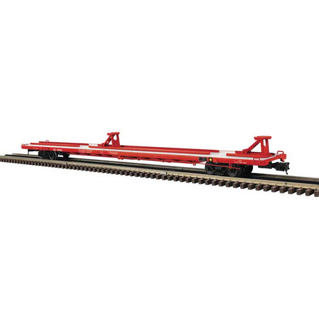 ACF 89'4" Intermodal Flatcar - 2-Rail - Ready to Run - Master(R) -- Maine Central (red)