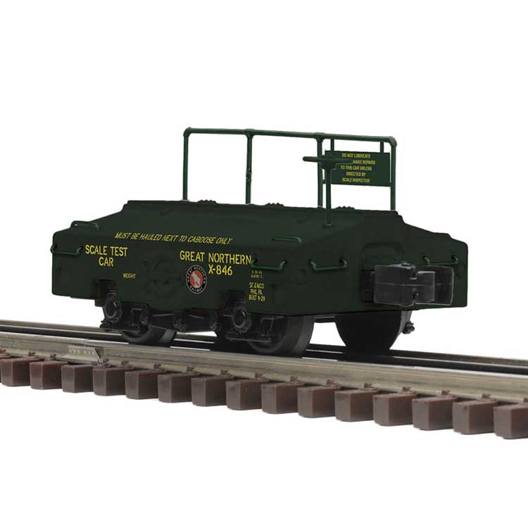 Scale Test Car - 3-Rail - Ready to Run - Premier(R) -- Great Northern #X-846 (green)