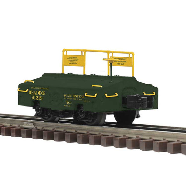 Scale Test Car - 3-Rail - Ready to Run - Premier(R) -- Reading #91210 (green, yellow)