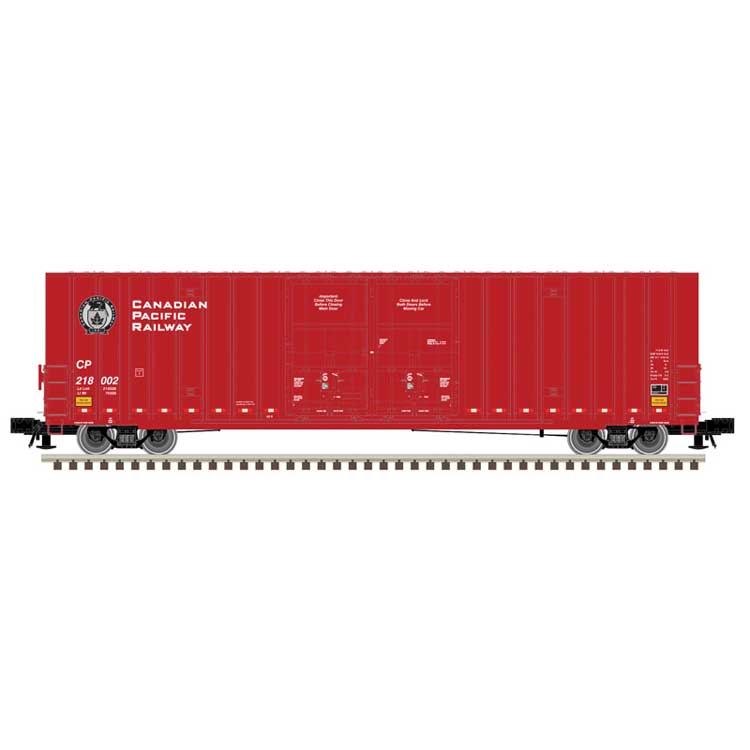 Gunderson 60' Hy-Cube Boxcar - 3-Rail - Ready to Run - Master(R) -- Canadian Pacific (red, white, Beaver Logo)
