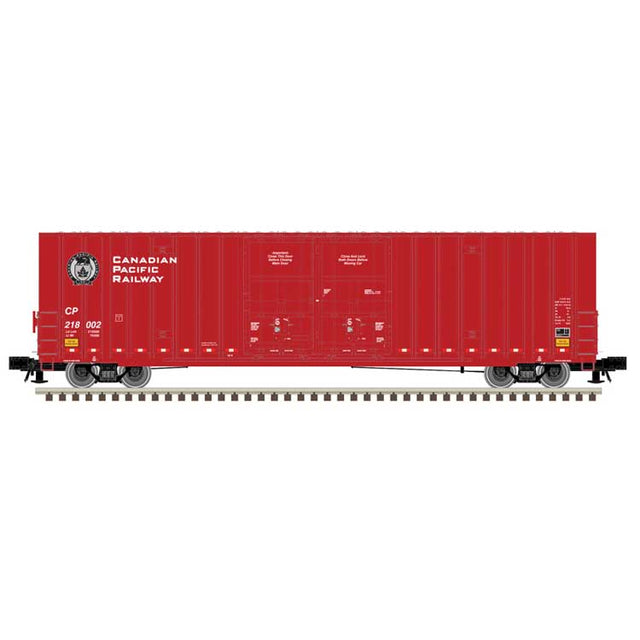 Gunderson 60' Hy-Cube Boxcar - 3-Rail - Ready to Run - Master(R) -- Canadian Pacific (red, white, Beaver Logo)