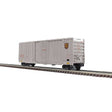 Gunderson 50' High-Cube Boxcar - 3-Rail - Ready to Run - Premier -- Canadian American Railroad (gray, maroon)