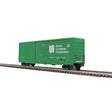 Gunderson 50' High-Cube Boxcar - 3-Rail - Ready to Run - Premier -- Stone Container (green, white)