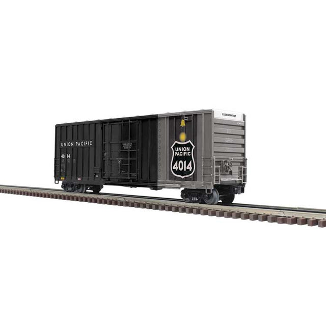 Gunderson 50' High-Cube Boxcar - 3-Rail - Ready to Run - Premier -- Union Pacific #4014 (gray, black)