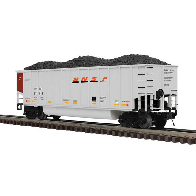 Coalporter Coal Gondola - 2-Rail - Ready to Run - Premier(R) -- BNSF Railway (H3, silver, Boxcar Red, Wedge Logo)