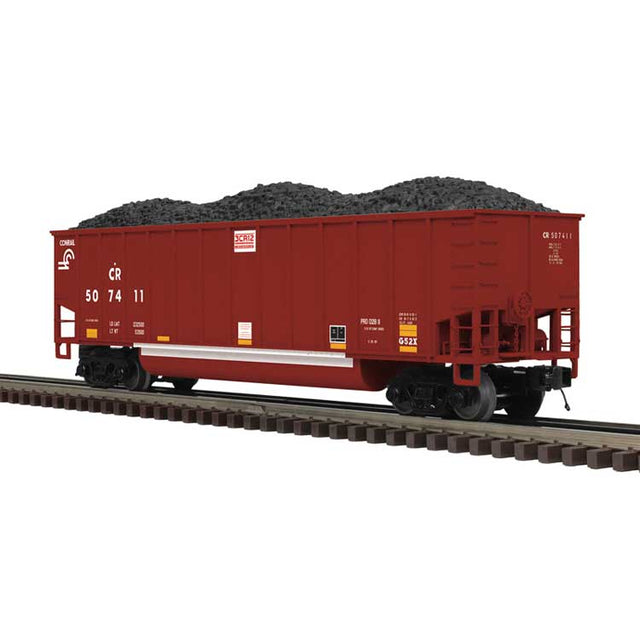 Coalporter Coal Gondola  4-Pack - 2-Rail - Ready to Run - Premier(R) -- Conrail Set #1 (Boxcar Red, white)