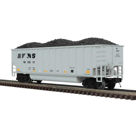 Coalporter Coal Gondola  4-Pack - 2-Rail - Ready to Run - Premier(R) -- Norfolk Southern Set #1 (silver, black, Horse Head Logo)